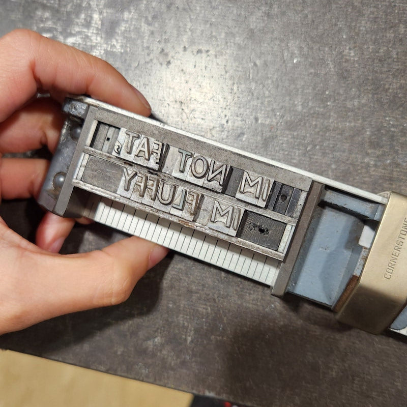Setting metal type - Wayzgoose 2023