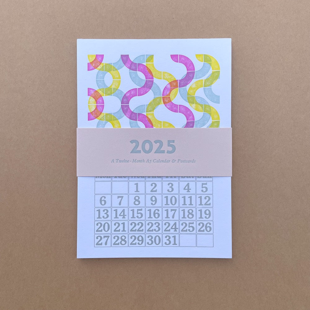 2025 Lego Letterpress Calendar & Postcard