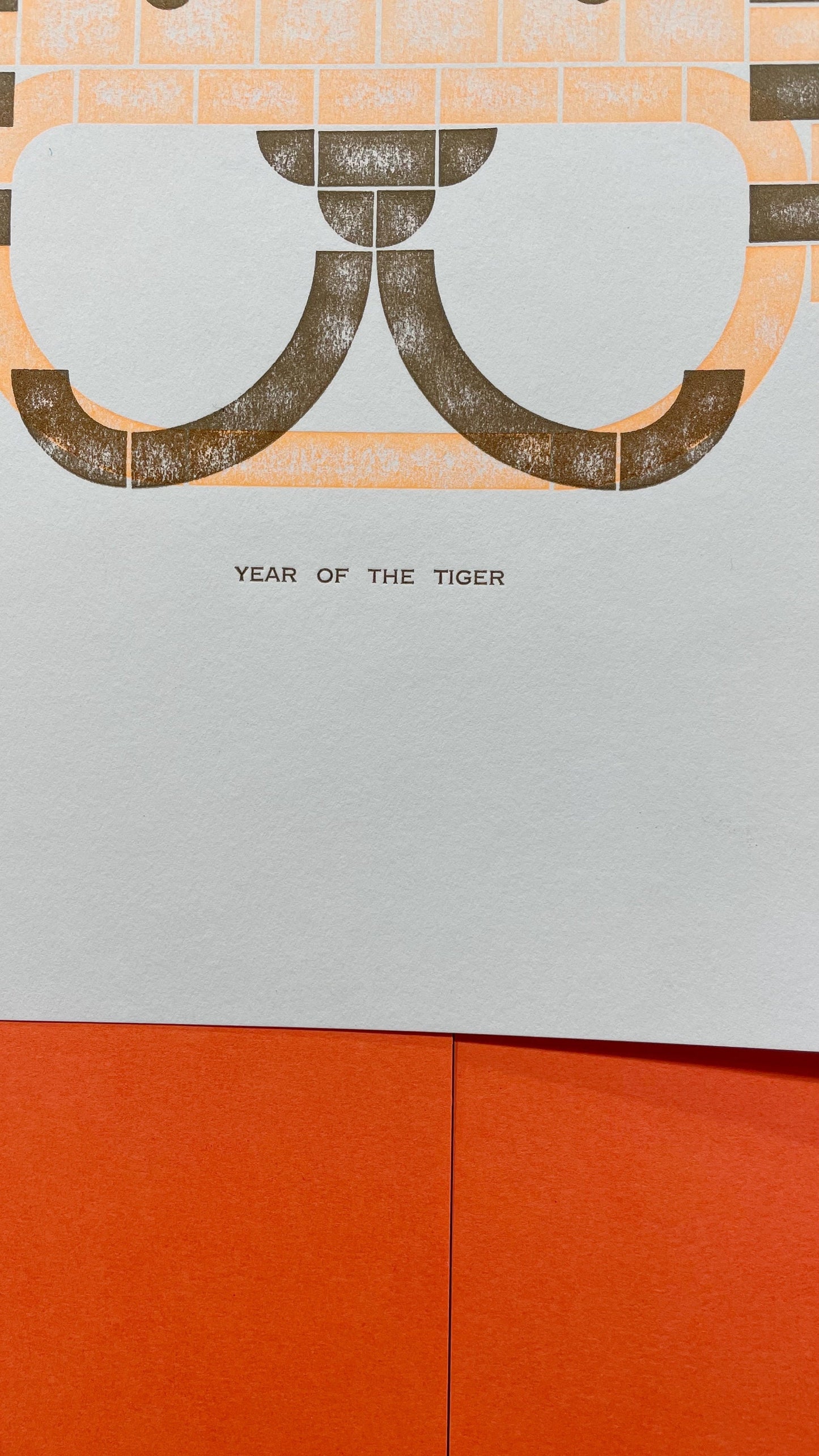 Year of the Tiger // A4 Letterpress Print